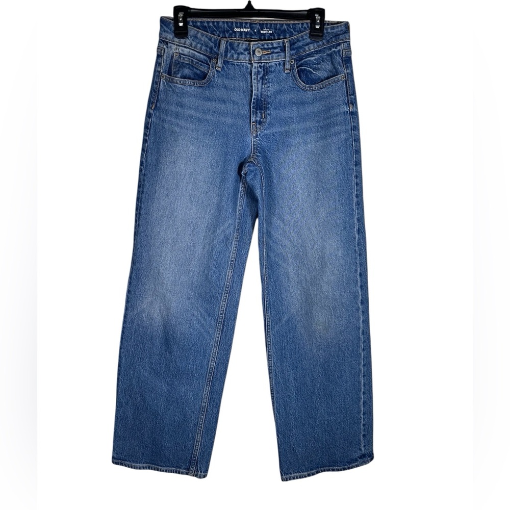 Old Navy Women's High Rise Wide Leg Jeans Size 4